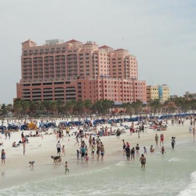  Clearwater, sugar white sand beaches 