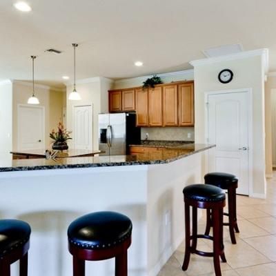 Large kitchen with island