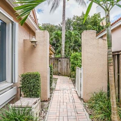 Family home entry, Plantation, Florida